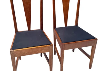 Willem Penaat Two Art Deco Amsterdamse School Chairs for Metz & Co. Amsterdam
